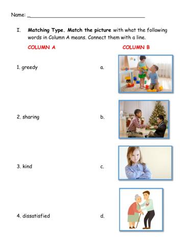 ESP-CL SW (KINDER - PRIMARY) - LESSON 5: BEING GREEDY