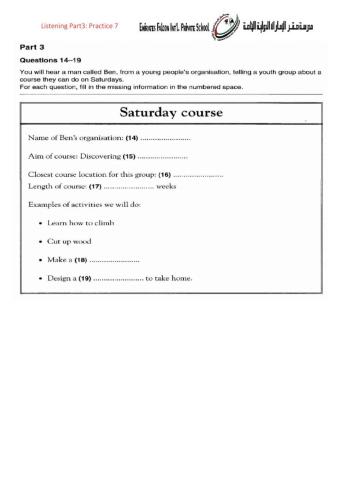 Listening practice 7-