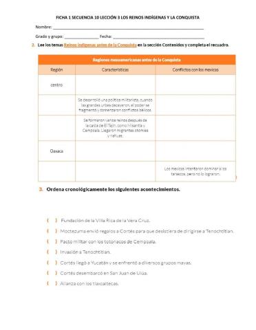 Ficha 1 secuencia 10 lección 3