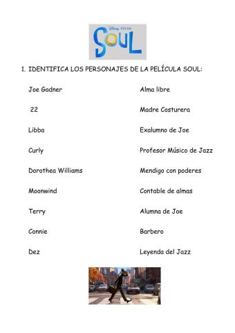 Personajes y Argumento de Soul