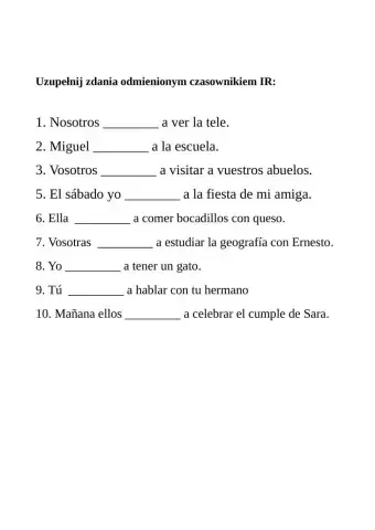 Conjugación del verbo IR