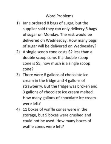 Word Problems
