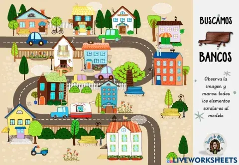 Buscamos elementos de la calle- BANCOS