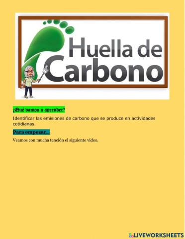 La huella de carbono