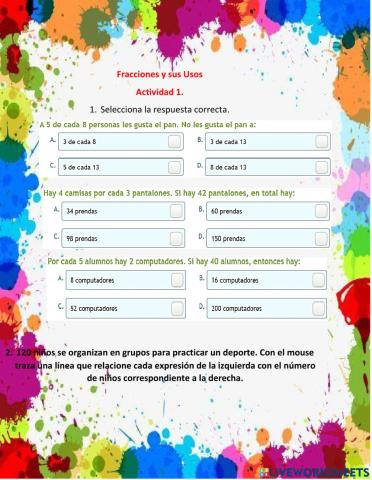 Fracciones y sus Usos