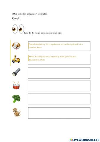 Definición de imágenes.