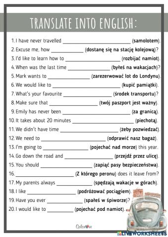 Travelling translations