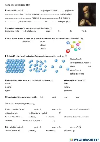 Z čeho jsou složeny látky