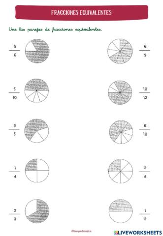 Fracciones equivalentes