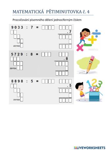 Matematická pětiminutovka č. 4