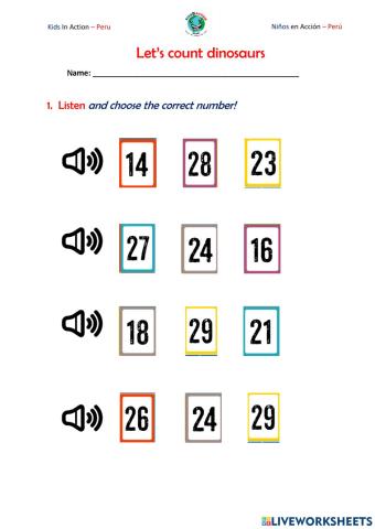 Let's count dinosaurs.