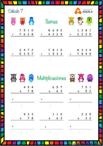 Cálculo operatorio T2 - 7-1