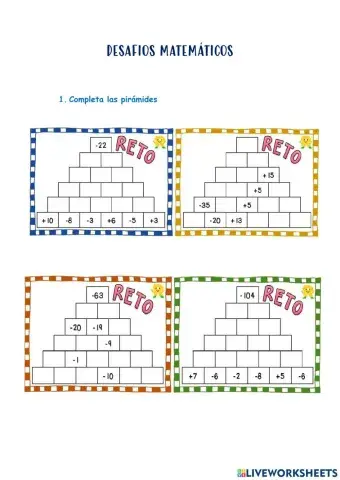 Pirámides numéricas