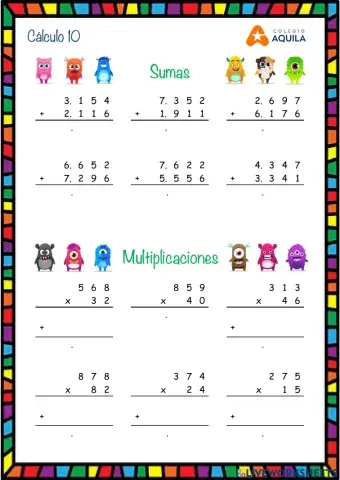 Cálculo operatorio T2 - 10-1