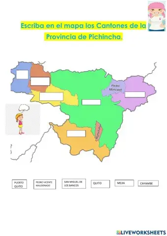 Cantones Provincia de Pichincha