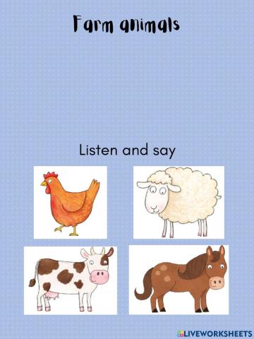 Farm animals