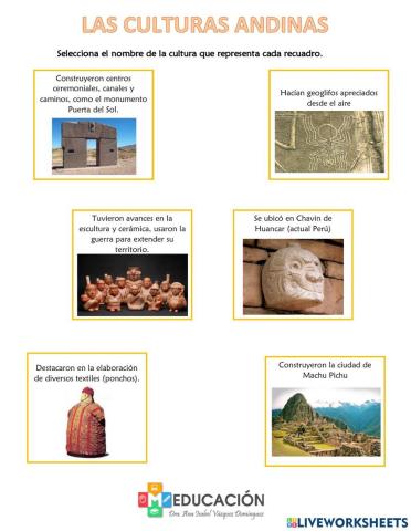 Culturas andinas