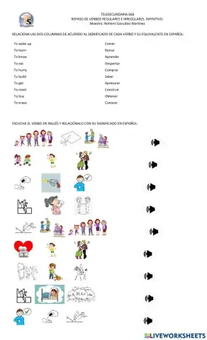 Verbos regulares e irregulares