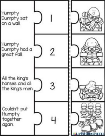 Humpty Dumpty sequency