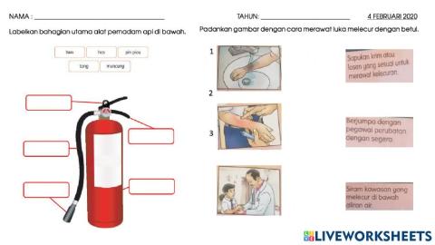 Langkah- langkah yang perlu diambil sekiranya berlaku kemalangan di bengkel