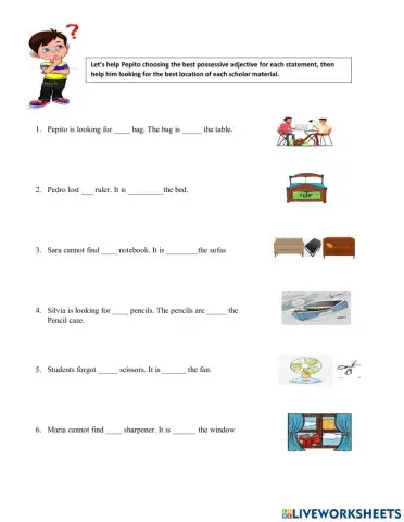 Prepositions of place