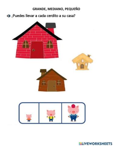 Grande, mediano, pequeño