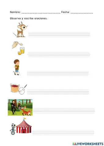 Oraciones con c-z. (con sonido)