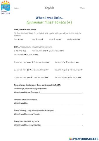 When I was little...