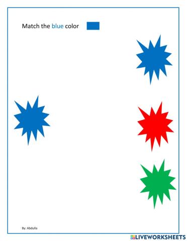 Match the blue color