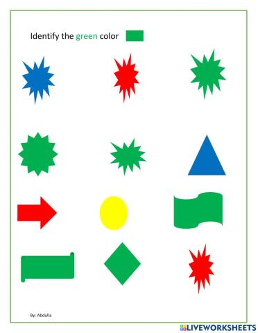 Identify green color