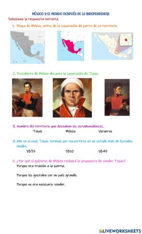 México y el mundo después de la independencia