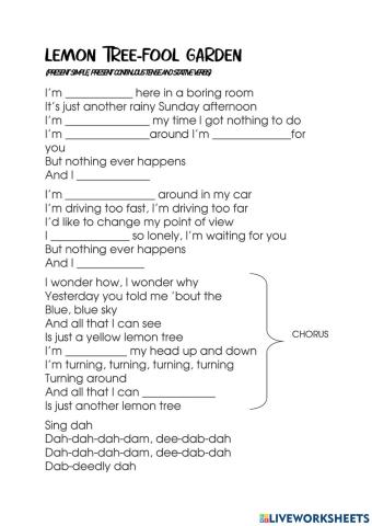 Grammar: Present Continuous, Present tense and Stative Verbs