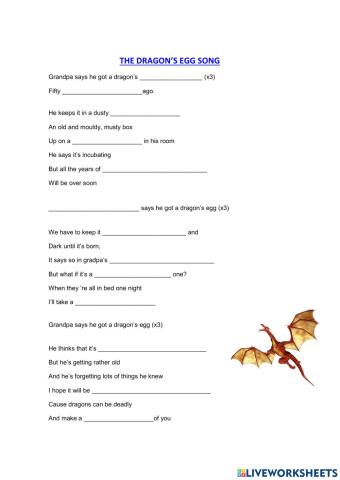 A real dragon egg song