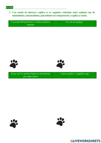 Adiviña as relacións!