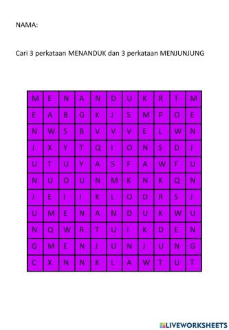 Permainan kecil menjunjung dan menanduk