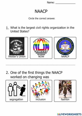 NAACP Quiz