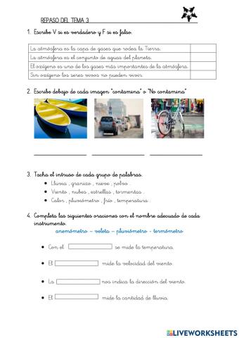 Aire, agua... ¡vida!