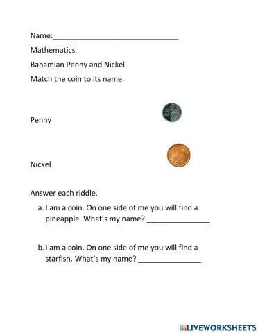 Bahamian Penny and Nickel