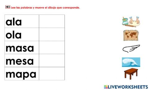 Sílabas y Dibujos 1