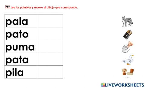 Sílabas y Dibujos 2