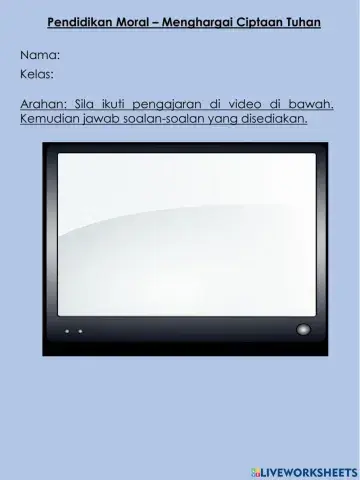 Menghargai Ciptaan Tuhan