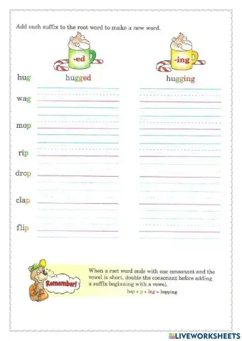 Double final consonant