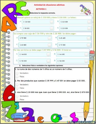 Adición y situaciones multiplicativas