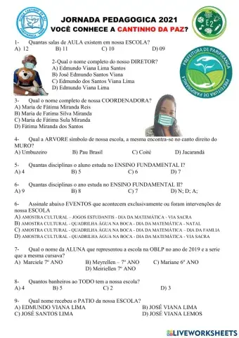 Atividade para jornada pedagogica