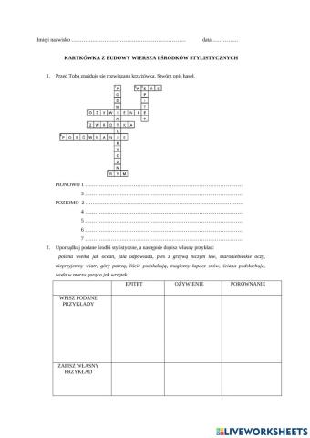 Środki stylistyczne