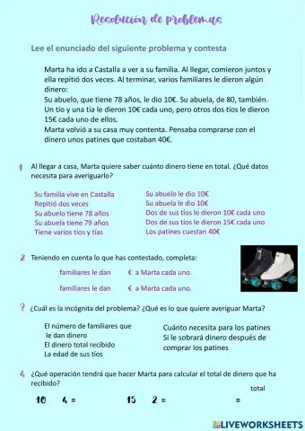 Resolución de problemas - Identifricar datos