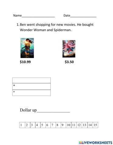 Adding prices-next dollar up