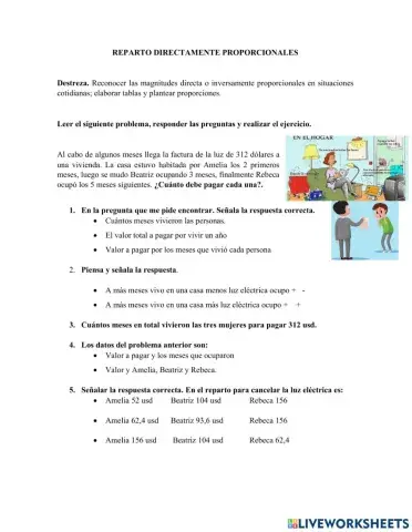 Repartos proporcionales