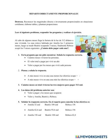 Repartos proporcionales