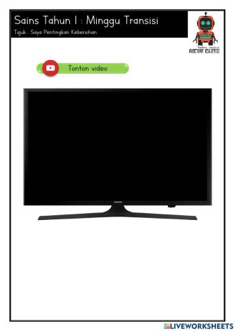 Transisi Tahun 1 - Alat kebersihan diri